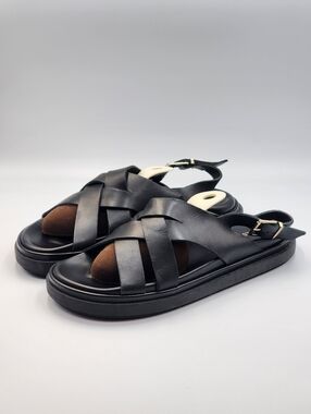 ALOHAS marshmallow sandal (black) size 10/10.5 (worn once) excellent, LIKE NEW